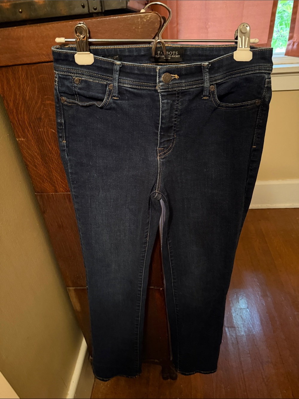 Talbots 4 Petite Women's Dark Indigo Skinny Jeans (Barely Boot High Waist)